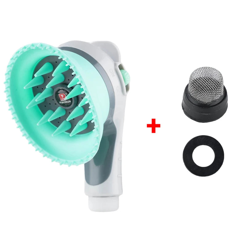 Revolutionary Pet Showerhead for Cats and Dogs - One-Key Switch with Massage Brushes for Effortless Bathing!